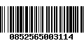 Código de Barras 0852565003114