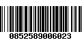 Código de Barras 0852589006023