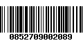 Código de Barras 0852709002089