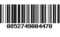 Código de Barras 0852749004470