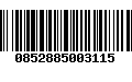 Código de Barras 0852885003115