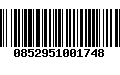 Código de Barras 0852951001748