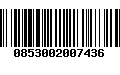 Código de Barras 0853002007436