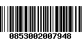 Código de Barras 0853002007948