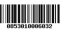 Código de Barras 0853010006032