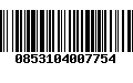Código de Barras 0853104007754