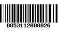 Código de Barras 0853112008026