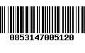 Código de Barras 0853147005120