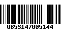 Código de Barras 0853147005144