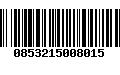 Código de Barras 0853215008015