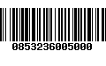 Código de Barras 0853236005000