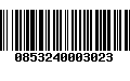 Código de Barras 0853240003023