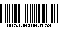 Código de Barras 0853305003159