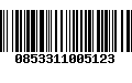 Código de Barras 0853311005123