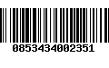 Código de Barras 0853434002351