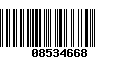 Código de Barras 08534668