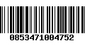 Código de Barras 0853471004752