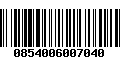 Código de Barras 0854006007040