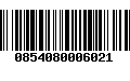 Código de Barras 0854080006021