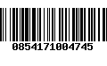 Código de Barras 0854171004745