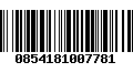 Código de Barras 0854181007781