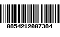 Código de Barras 0854212007384