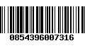 Código de Barras 0854396007316