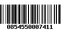 Código de Barras 0854550007411