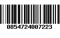 Código de Barras 0854724007223