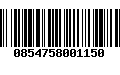 Código de Barras 0854758001150