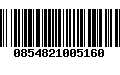 Código de Barras 0854821005160