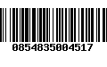 Código de Barras 0854835004517