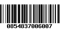Código de Barras 0854837006007
