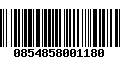 Código de Barras 0854858001180