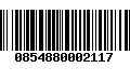 Código de Barras 0854880002117