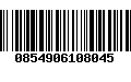 Código de Barras 0854906108045