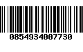Código de Barras 0854934007730