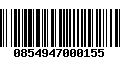 Código de Barras 0854947000155