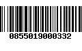 Código de Barras 0855019000332