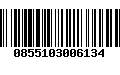 Código de Barras 0855103006134