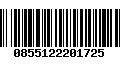 Código de Barras 0855122201725