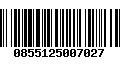 Código de Barras 0855125007027