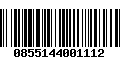 Código de Barras 0855144001112