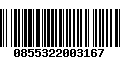 Código de Barras 0855322003167