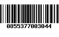 Código de Barras 0855377003044
