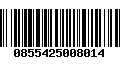 Código de Barras 0855425008014