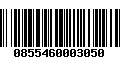 Código de Barras 0855460003050