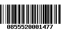 Código de Barras 0855520001477