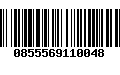 Código de Barras 0855569110048