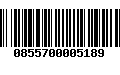 Código de Barras 0855700005189